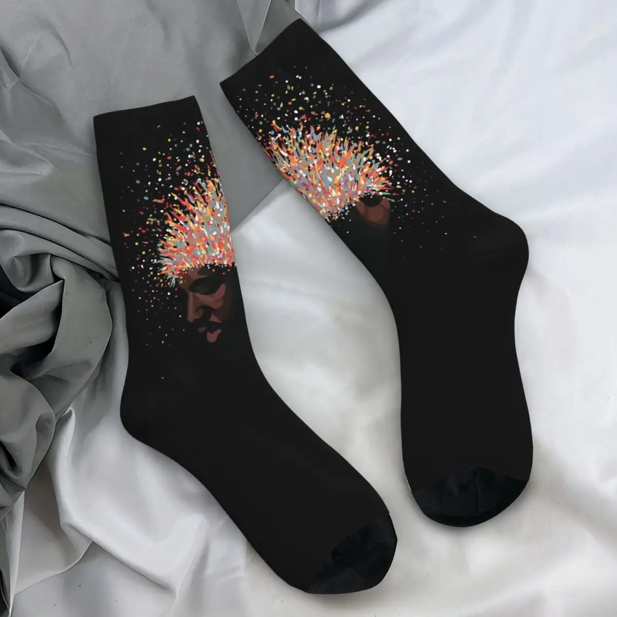 The Weeknd Blinding Lights Dawn FM Socks Funny Stockings Women Men Soft Breathable Running Socks Winter Design Non Skid Socks