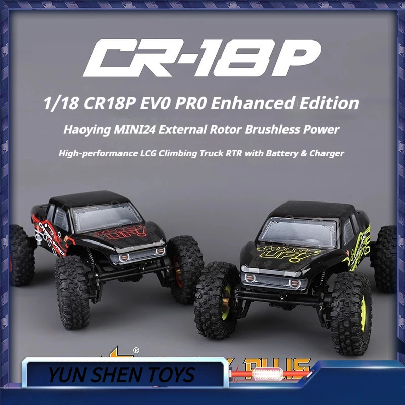 

New 2025 Hobby Plus 1/18 Cr18p Evo Pro Enhanced Lcg Remote Control Electric Climbing Vehicle Off Road Vehicle Toy Gift