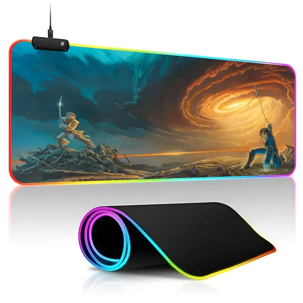 The Stormlight Archive Knights Mouse Pad Gamer RGB Deskmat Keyboard Mat Gaming Laptops LED Mousepad Desk Protector Anime Mause M