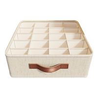 Underwear Drawer Organizer Houseware Sock Storage Space-Saving Multifunctional Underwear Storage Box With 20 Grids For Bedroom
