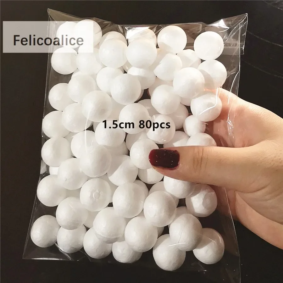 Modelling Polystyrene Styrofoam White Foam Round Spheres Crafts DIY Party Wedding Ball Decoration Supplies