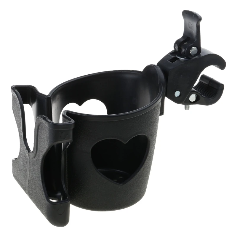 Cup & Phone Holder for Prams Plastic Constructions Portable Drink & Mobile Stand Simple Installation Fits Most Strollers