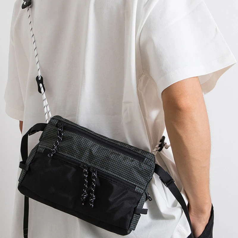 

Water-Resistant Light Mountain Crossbody Bag Expandable Storage Anti-Splash Design for Men Outdoor Hiking Commute EDC Man Bags