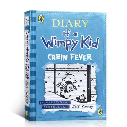 

MiluMilu Original Children Popular Books Diary Of A Wimpy Kid #6 Cabin Fever Colouring English Activity Story Picture Book