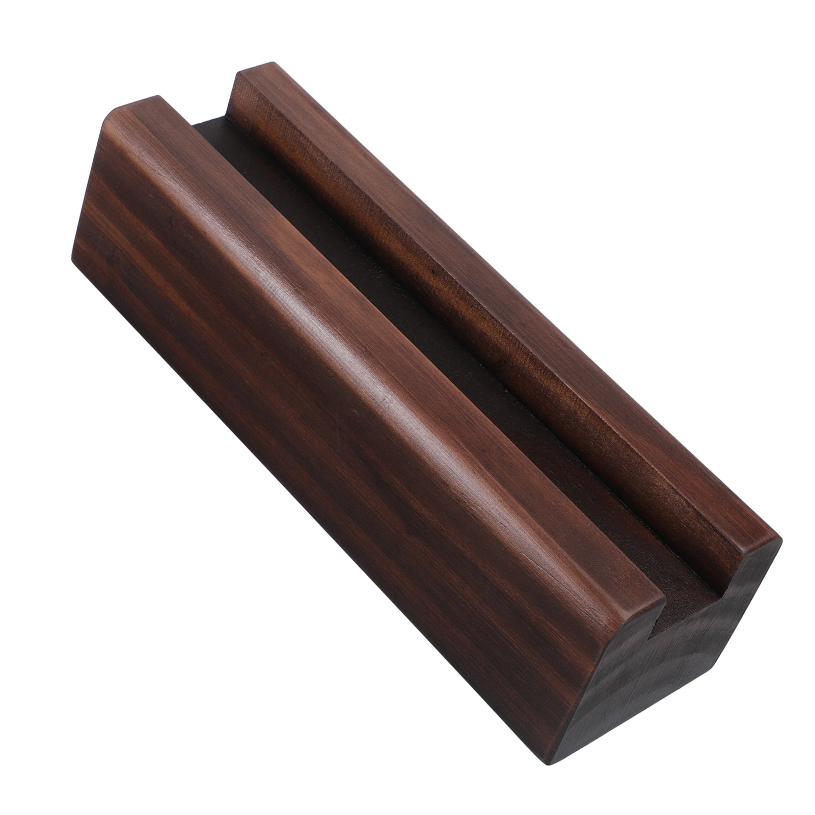 

Full Length Mirror Stand Walnut Wooden Floor Mirror Holder Bracket Anti Slip Support Modern Picture Frame Display