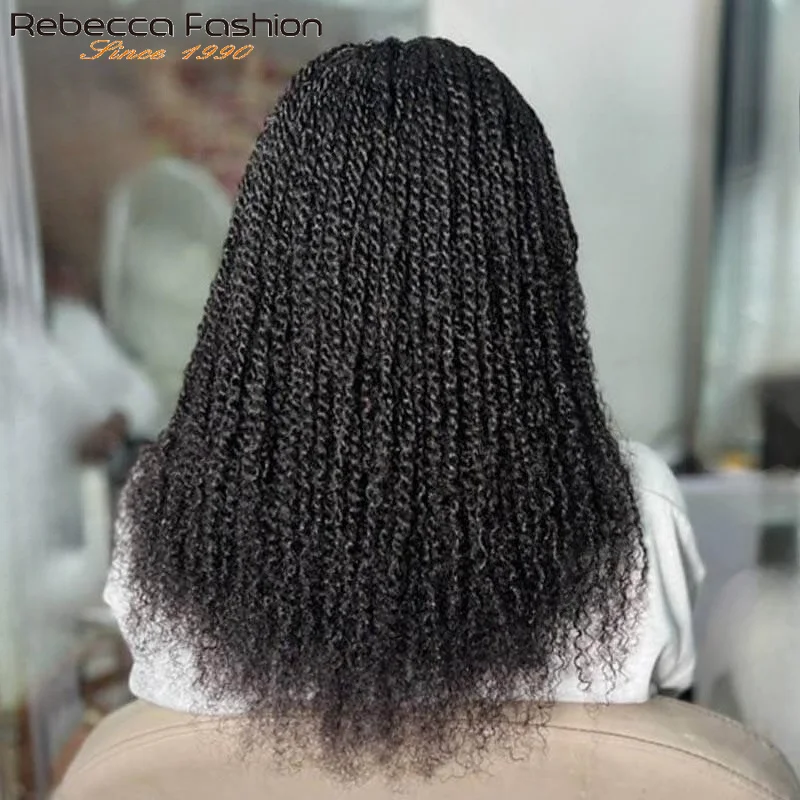 QVR Afro Kinky Bulk Human Hair Kinky Curly Bulk For Braiding DreadLock 50g/Pack Hair Extentions Natural Color No Attachment image 2