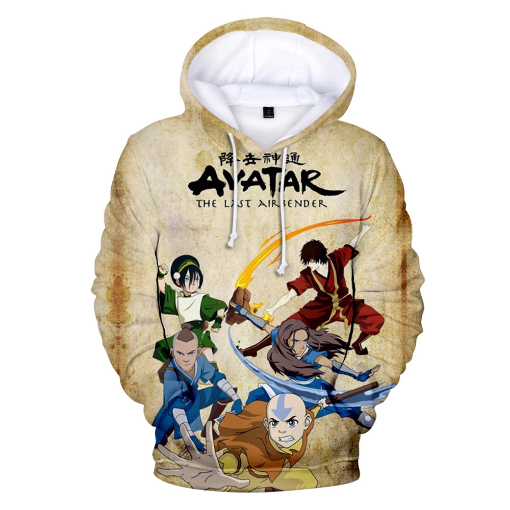 Anime Avatar The Last Airbender Hoodies 3d Print Sweatshirts Boys Girls Unisex Hooded Fashion Sweatshirts Cartoons kids Coat