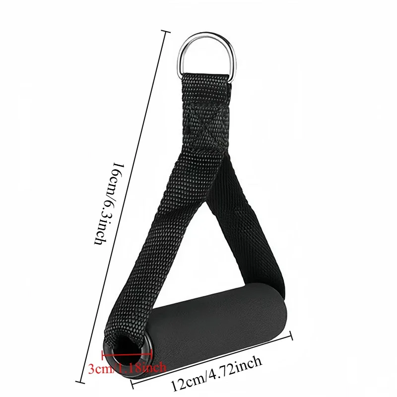 Faixa de resistência resistente alças d-ring apertos cinta de fitness para ginásio máquina de cabo puxar corda treinamento de força treino
