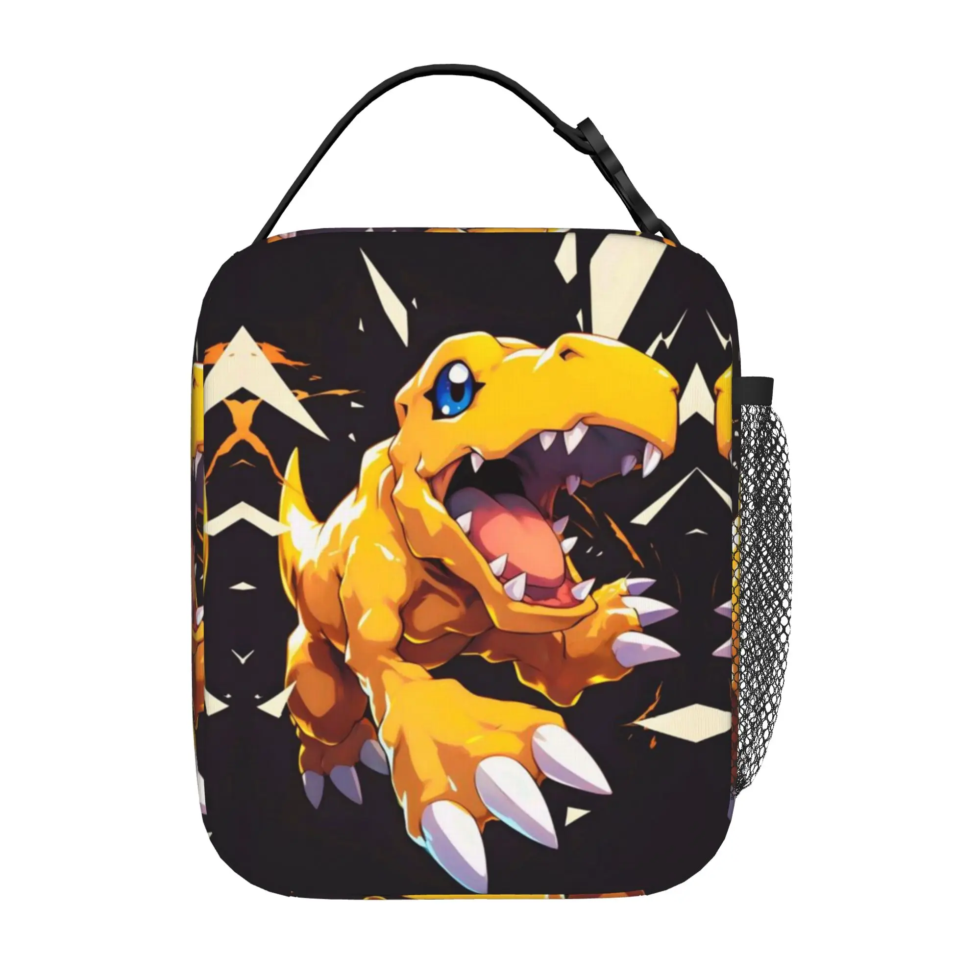 

Back to school season Digimon Food Bag Agumon (6) Large Capacity Cool Personalised Heat Preservation Lunch Bag