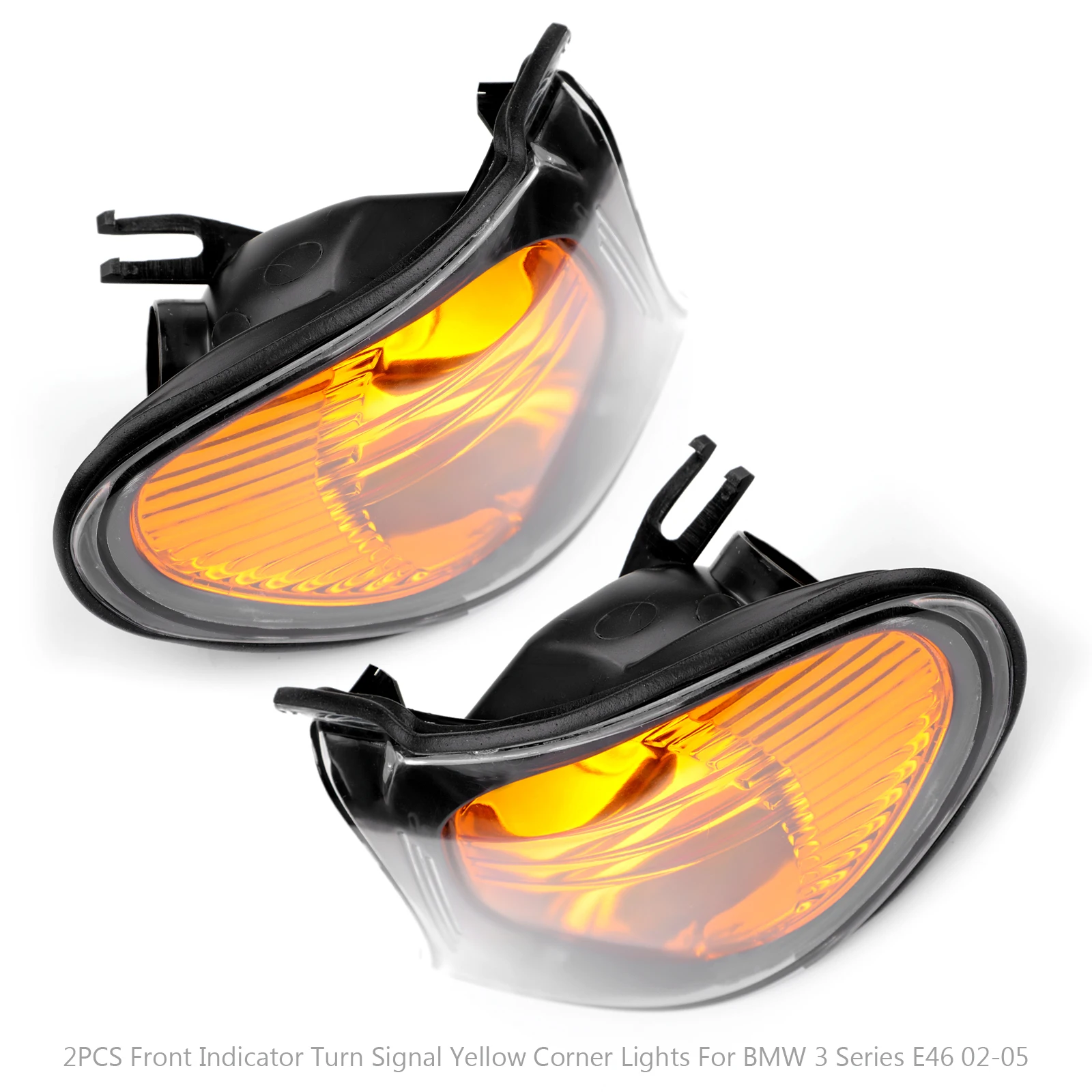 Car Front Indicator Turn Signal Corner Lights For BMW 3 Series E46 4-Door 325i 325xi 02-05 63137165859 63137165860