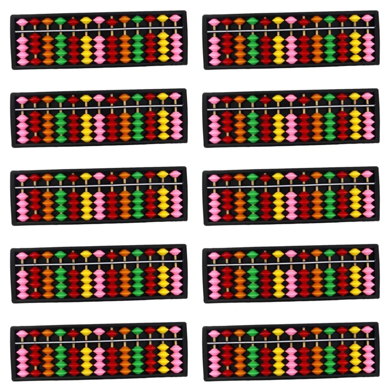 

10X Portable Plastic Abacus Arithmetic Abacus Calculation Tool