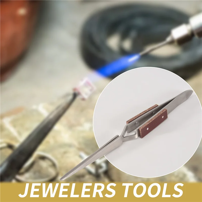 

AB34-6 шт. комплект для пайки ювелирных изделий, паяльные доски, паяльная пластина, ювелирные изделия для изготовления плавления, инструменты для литья, прочный пинцет