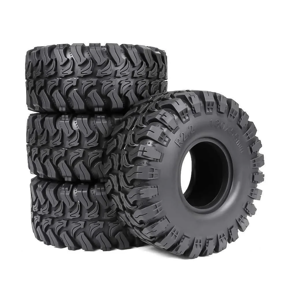 

2.2''130MM*55MM Crawler Rubber Tires for 2.2'' Beadlock Wheels 1/8 Crawler Car YIKONG CROSSRC H8H