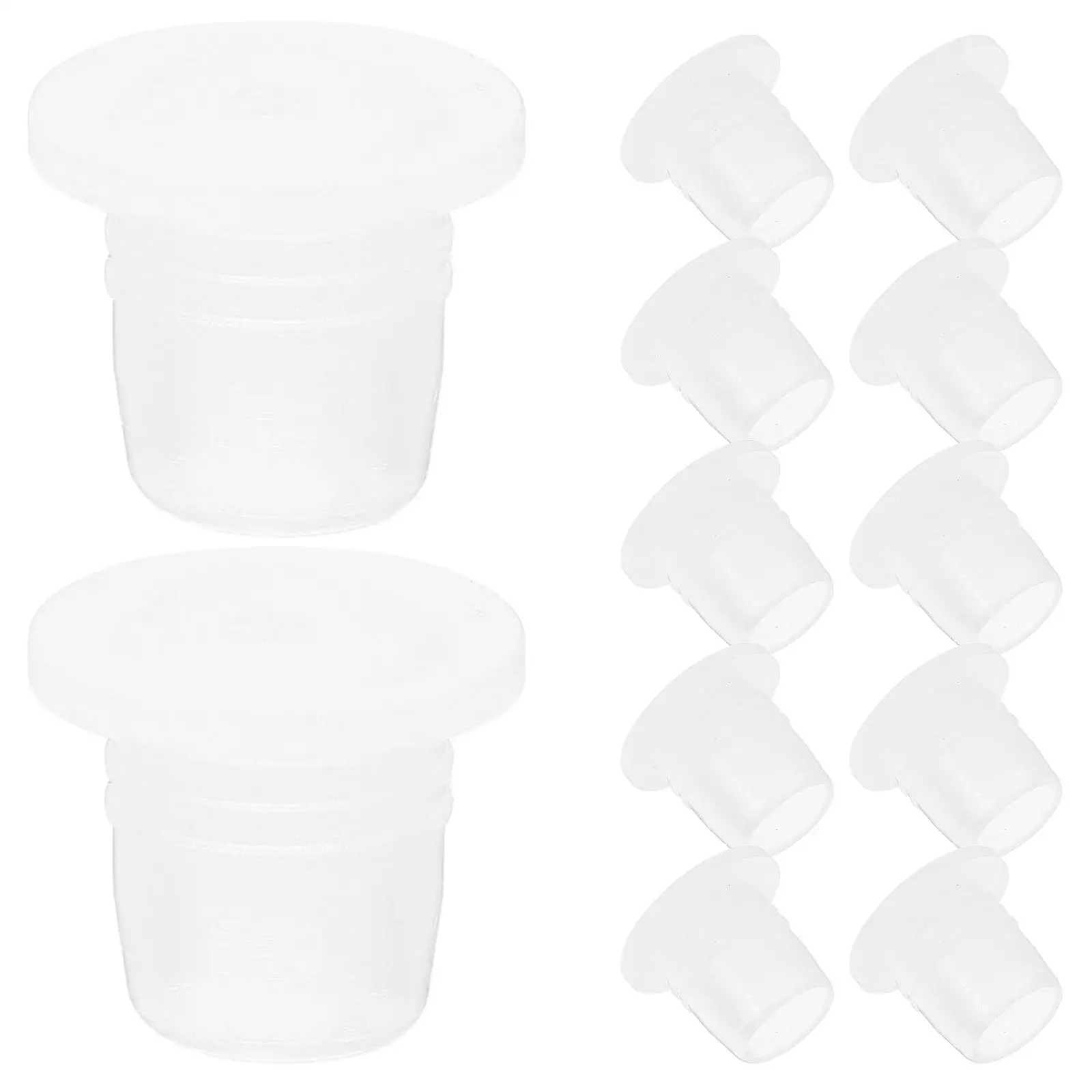 100 PCS Perfume Bottle Stopper Cap Caps for Glass Bottles Transparent Crafts Stoppers Travel