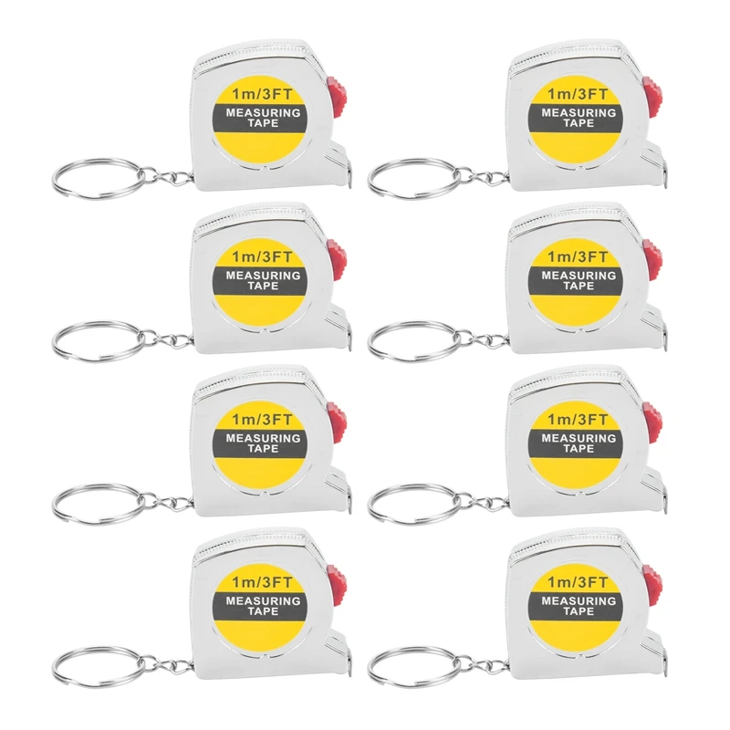 

50 Pcs Keychain Tape Measure Tape Measure Functional Pocket Tape Measure Small Tape Measure Retractable For Adult Kids