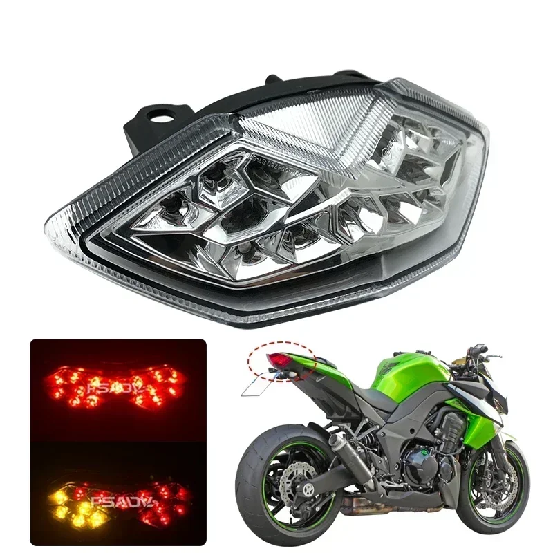 For Kawasaki Z1000 Z1000SX Z 1000 2010-2013 2012 Taillight Rear Tail Light Brake Light Turn Signals Integrated LED Stop Light