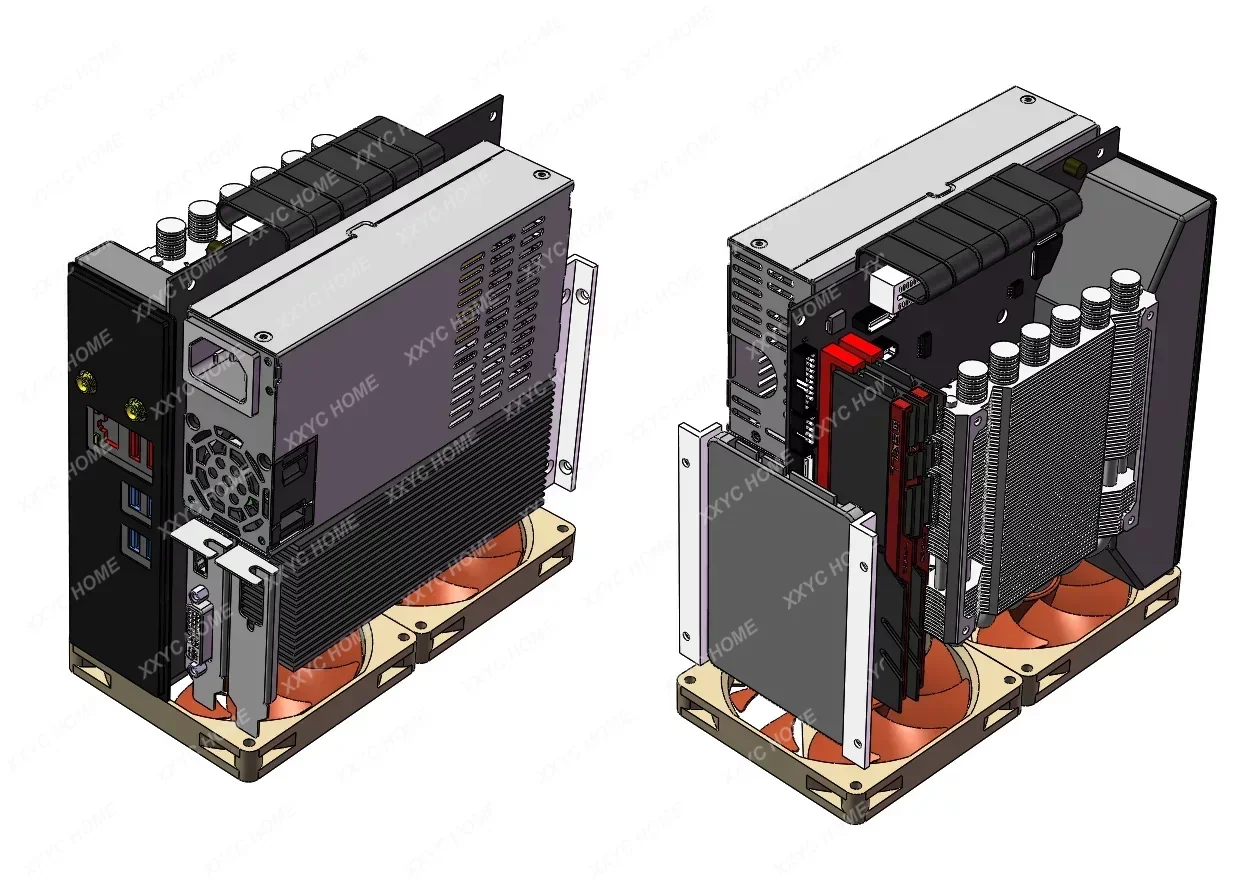 Технические характеристики/ITX полувысота нож карточка шасси версия V3 объем 4,3 л Полностью алюминиевый 1U
