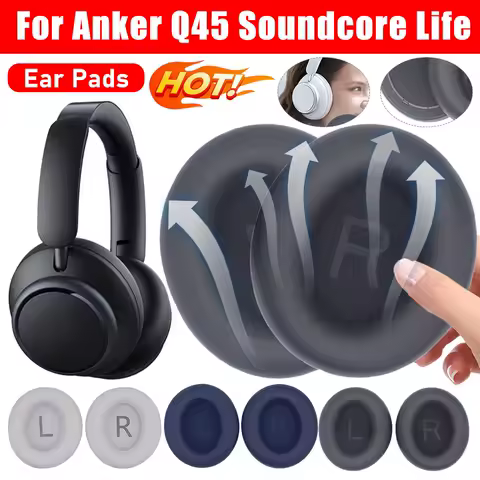 Ear Pads for Anker Q45 Soundcore Life Headphone Cover Replacement Headphone Pads Headphone Ear Cushion for Anker Q45 Ear Pads