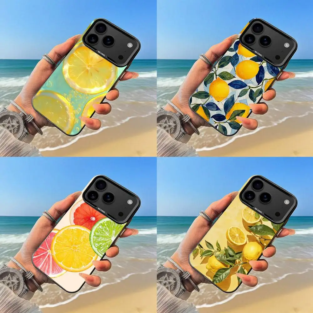 

Fruit Lemon Phone Case Black case for iPhone17,16,15,14,13,12,Pro,Max,Plus,E,SE4,Air,Mini