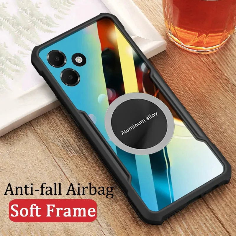 Skinlee Case For OPPO A6C A6S A6X Car Magnetic Sheet Clear Heat Dissipation Shell For OPPO A6C A6S A6X A6T Pro Phone Cover