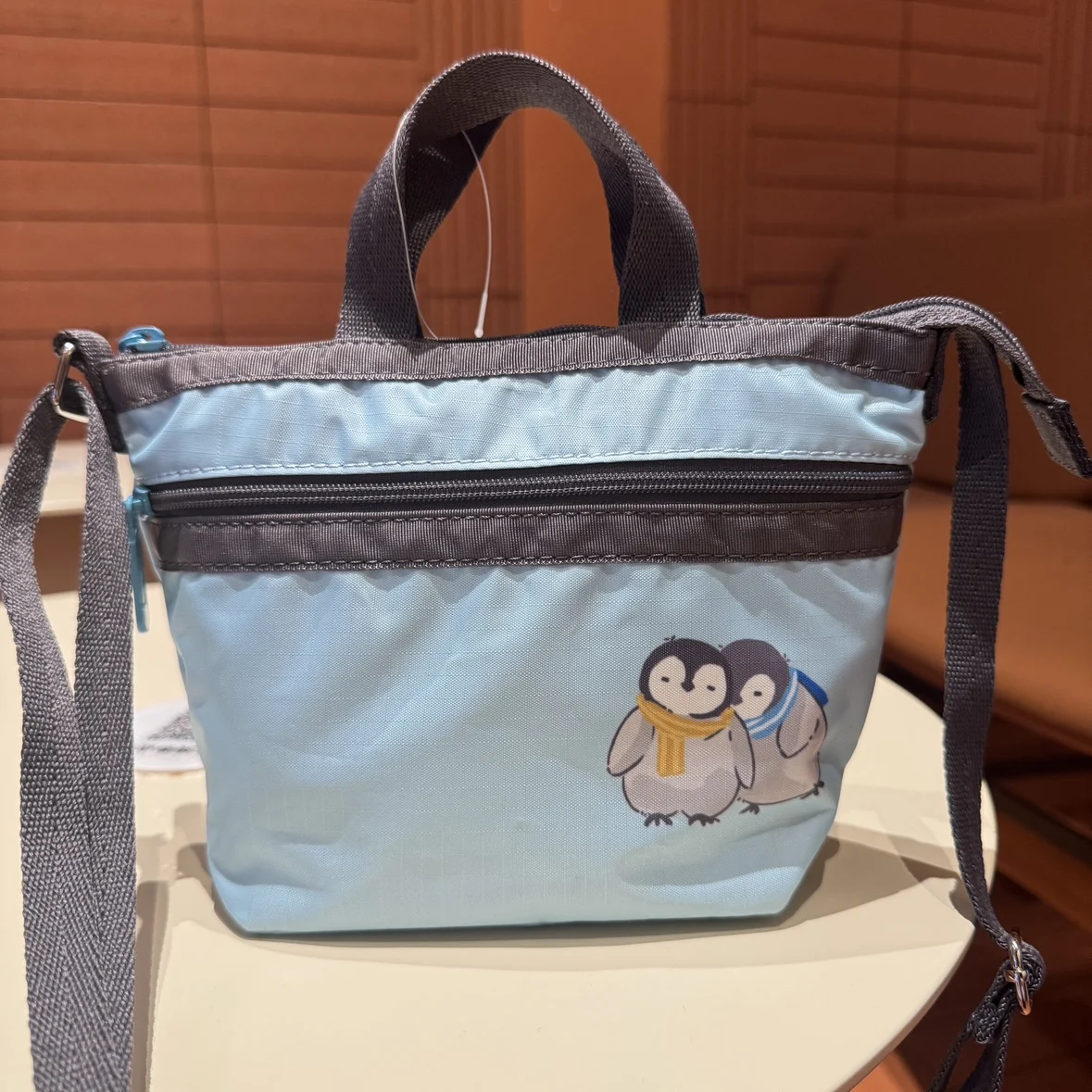 

New Penguin Design Small Dumpling Bag Crossbody Phone Key Pouch Women's Bag Casual Chic Sle Zipper Closure Handbag