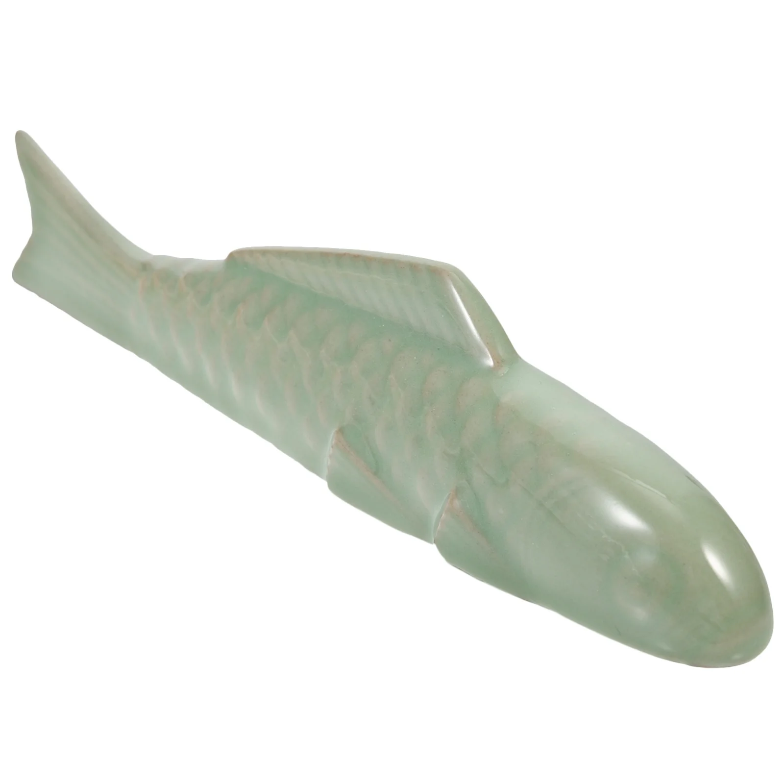 

Sturdy Ceramic Carp Paperweight for Calligraphy Ink Painting Keeping Paper Tidy Festival Ceremony Gift Idea