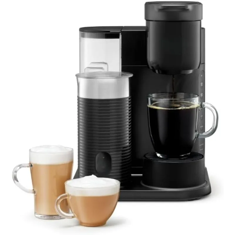 KeuriigK K Cafe Essentials Single Serve K Cup Pod Café, Latte e Cappuccino Maker, Construído em Espumante de Leite, Latte