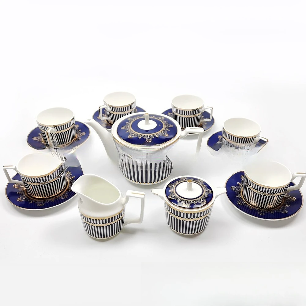 European afternoon tea tea set  household coffee pot  coffee cup  bone