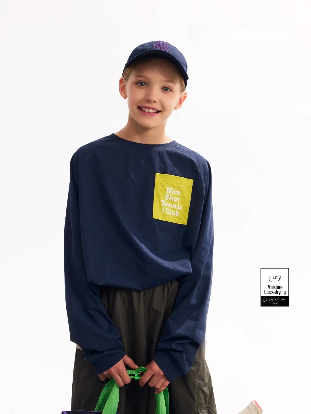 camiseta-de-manga-larga-con-bloques-de-color-chopiyopi-kids'-club-secado-rapido-unisex-infantil-moderna-informal-de-fibra-de-poliester