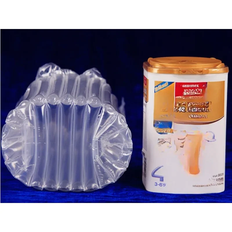 100Pcs/Lot 13*21cm 900g Powdered Milk Canned 10 Column Clear Plastic Air Bubble Column For Easy Broken Anti Pressure Storage Bag