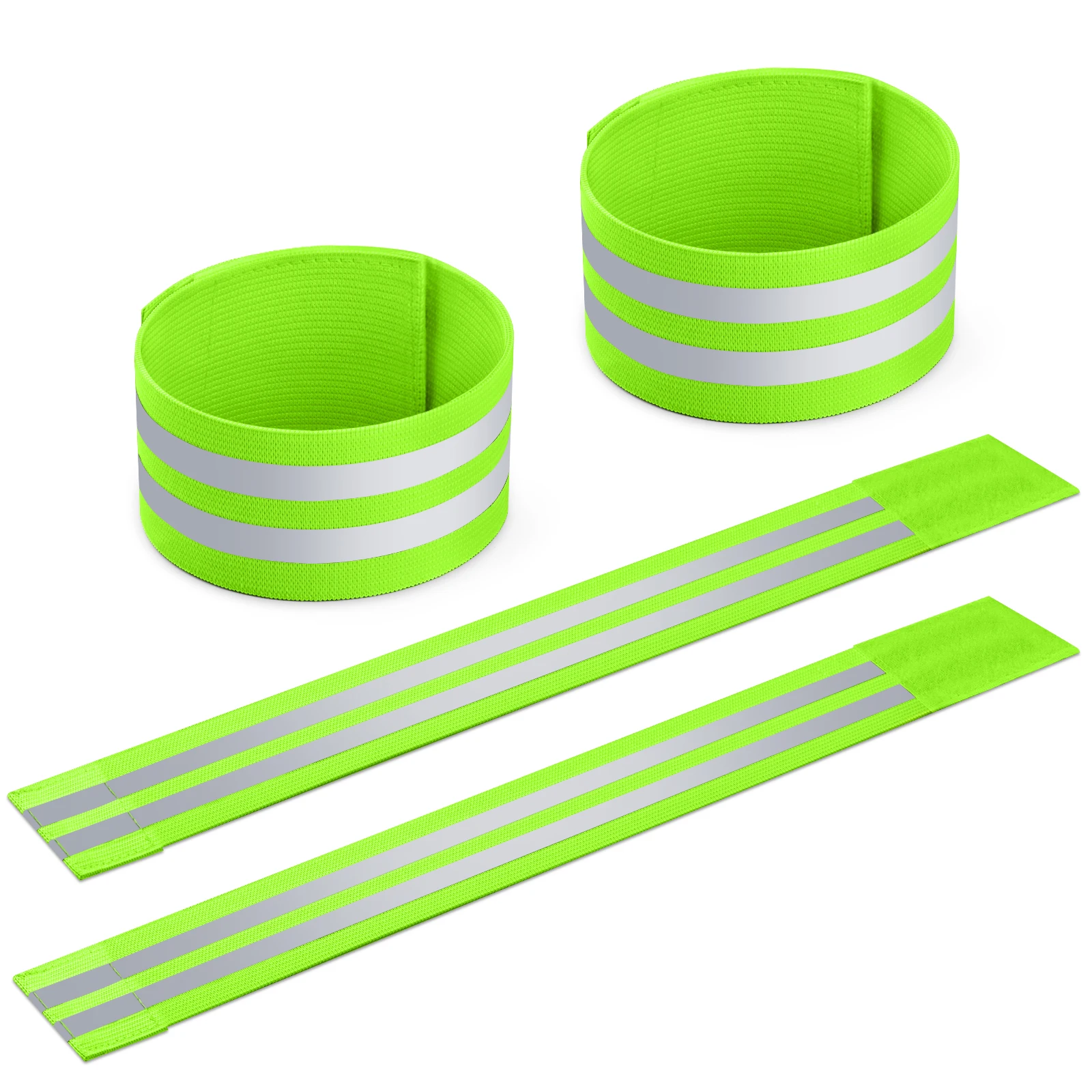 Running Reflective Arm Bands For Night Walking Cycling Running Reflector Tape Reflective Bands for Wrist Arm Ankle Leg