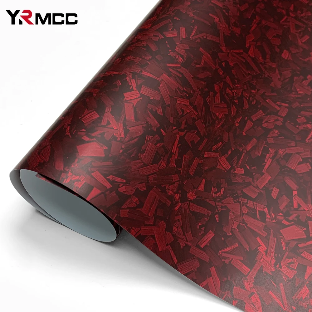 

Matte Black Red Forged Carbon Fiber Wrap Vinyl Car Film Motorcycle Scooter Vehicle Modification Motorcycles Car Wrap Accessories