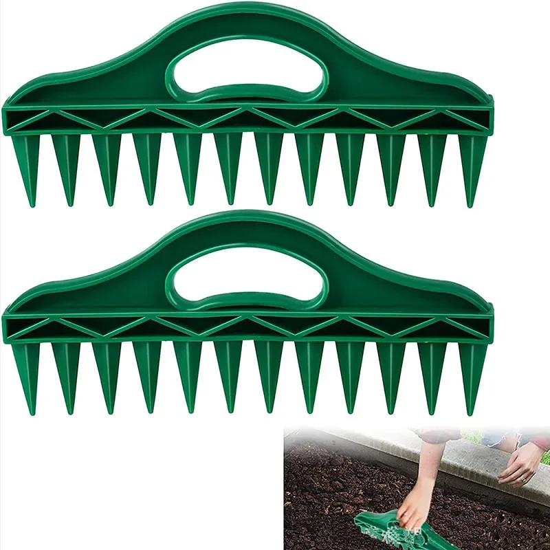 

2pcs Seeding hole puncher Soil quick hole punching Gardening seed spacing Vegetable plant sowing and cutting Soil blocker