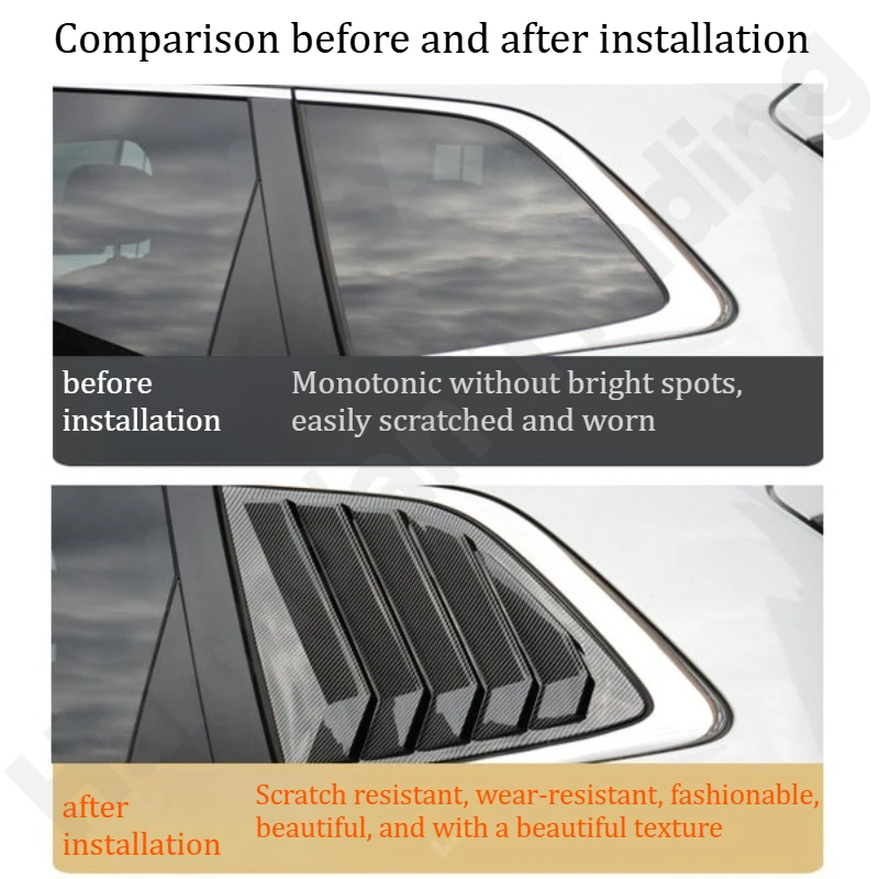 for Honda CRV 2017~2026 Rear window louver patch/rear triangular window trim/modification accessories