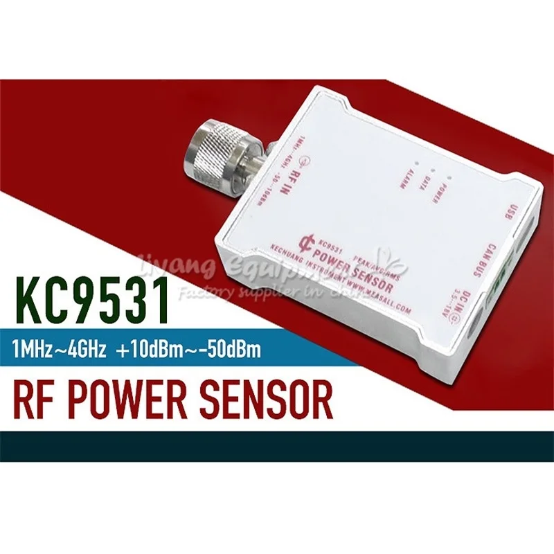 

MEASALL LY Distributor KC9531.02 RF Power Sensor Meter Probe Microwave Intensity Terminal Type CAN Bus 485 Interface USB Port