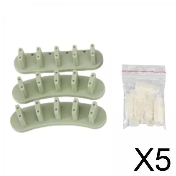 

5x3x акриловая подставка для дизайна ногтей с 10 накладными ногтями, маникюрный инструмент, инструмент для дизайна ногтей, держатель для ногтей для дома, салона начинающих