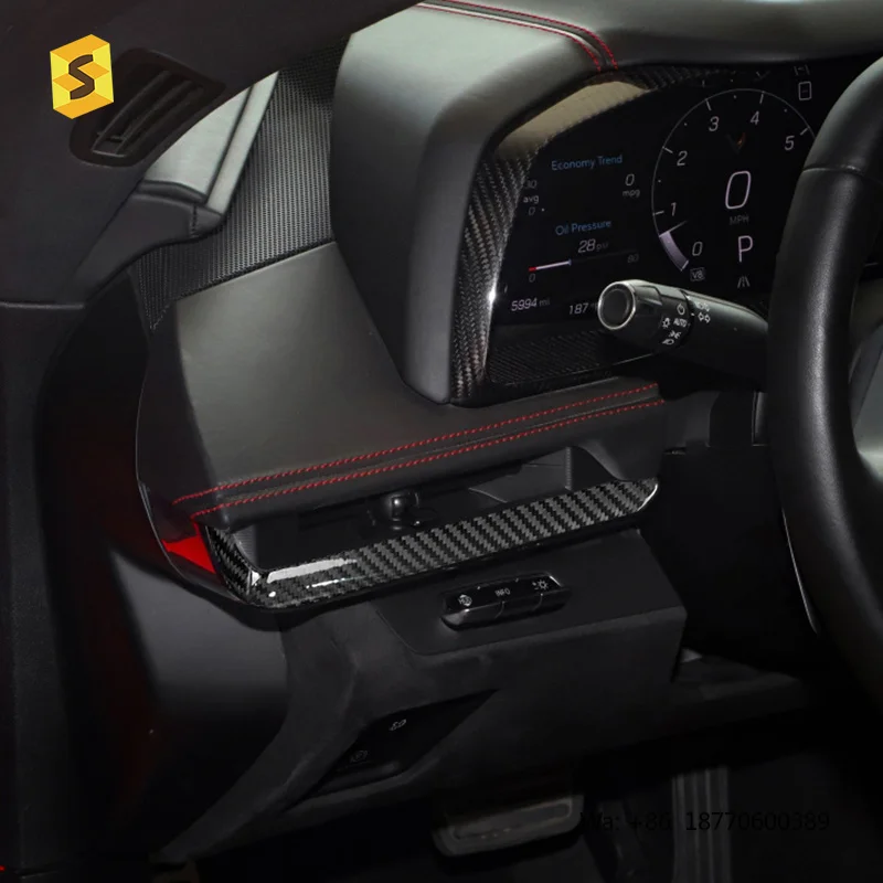

DRY CARBON FIBER INTERIORS COVER (3 PCS) for 2020-2022 CHEVROLET CORVETTE C8 Z51