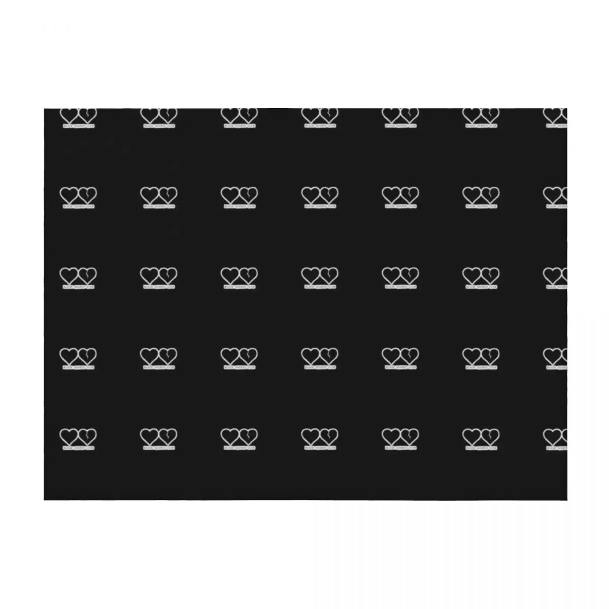 

Black hearts club yungblud design Throw Blanket Plaid Vintage Luxury Luxury Designer Blankets