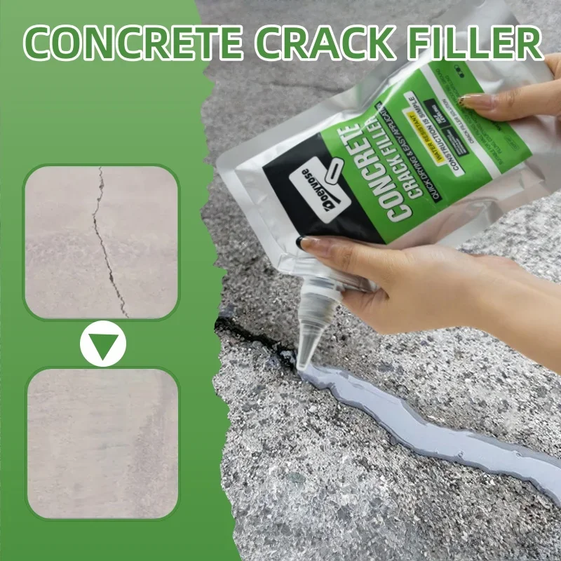 Waterproof Concrete Crack Filling Agent Self Leveling Driveway Masonry Gap Repair Adhesive