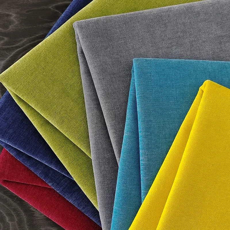 Tissu Chenille Solide, Durable, pour Meubles, Rideaux, Housses de Canapé, Coussin, Bricolage, Grille de Couture