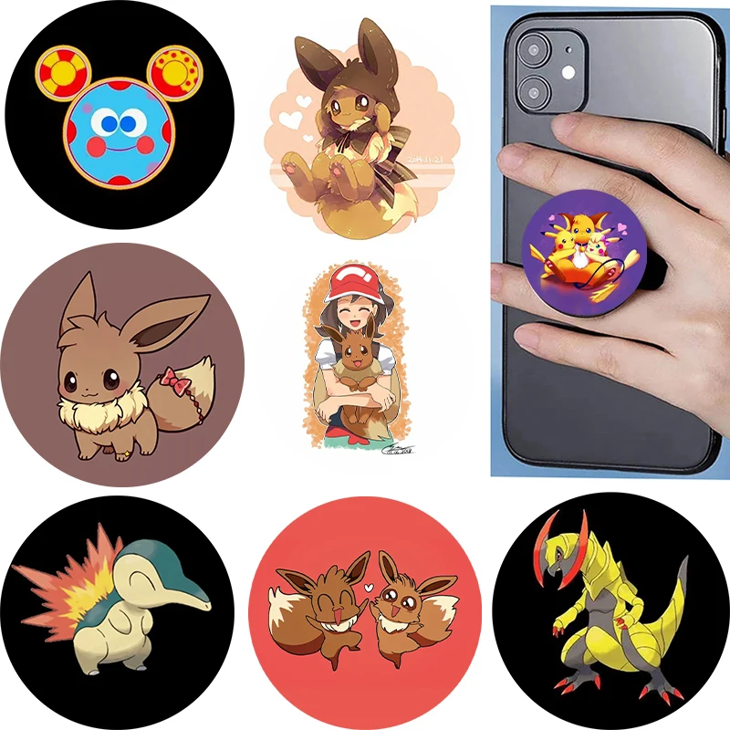 

Circle Phone Socket Popping P-Pokemons Ultra Lightweight Foldable Stand Suitable For Travel And Suitable For All Types Of Phone