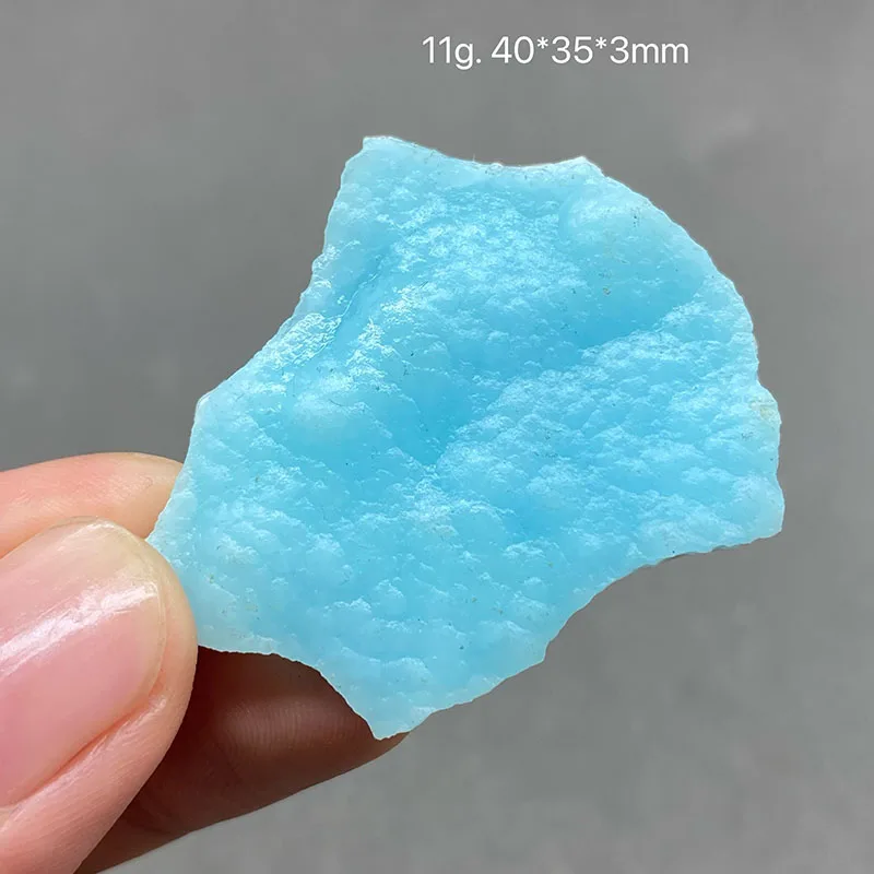 100 % natürliche blaue Hemimorphit-Perle, Mineral-Edelstein, Mineralprobe, Heilkristall, zur Herstellung von Anhängern, als Heimdekoration, Sammlung