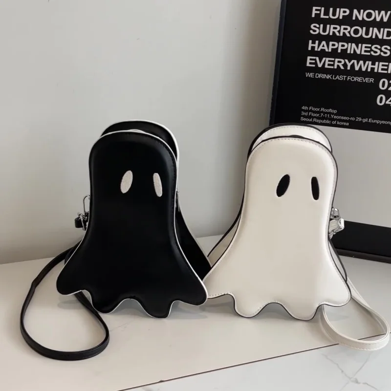 

Fashionable PU funny personality fun single shoulder crossbody bag Halloween bag