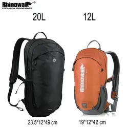 Borsa da bicicletta Rhinowalk zaino da bici zaino da ciclismo per Sport all'aria aperta zaino sportivo 12L/20L imballaggio con borsa a rete per casco