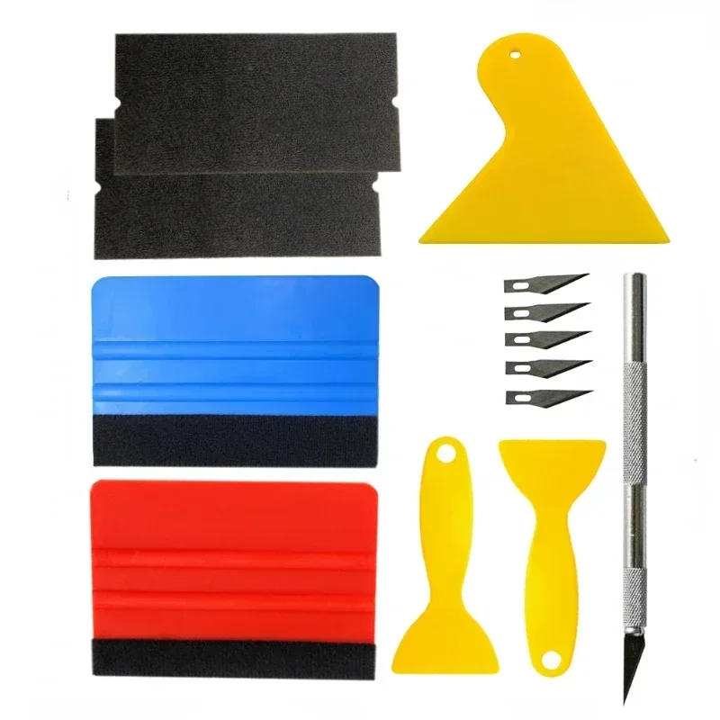 Auto Wrap Vinyl Tool Kit Fenster Film Tönung Werkzeug Auto Wrap Stick Rand Trimmen Rakel Tönung Filz Rand Rakel