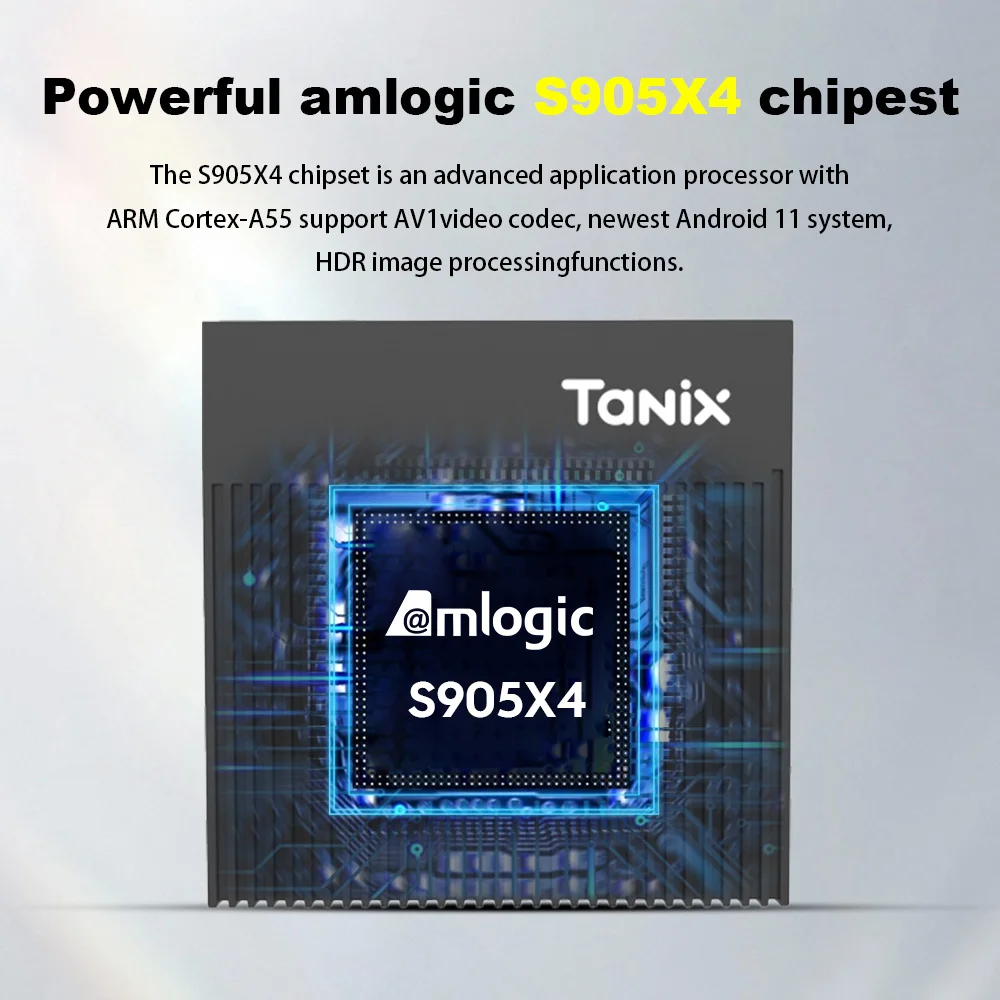 Original Tanix X4 Android 11.0 TV BOX Amlogic S905X4 4GB 32GB 2.4G&5G Dual Wifi 4K 4GB64GB Smart Set Top Box Media Player