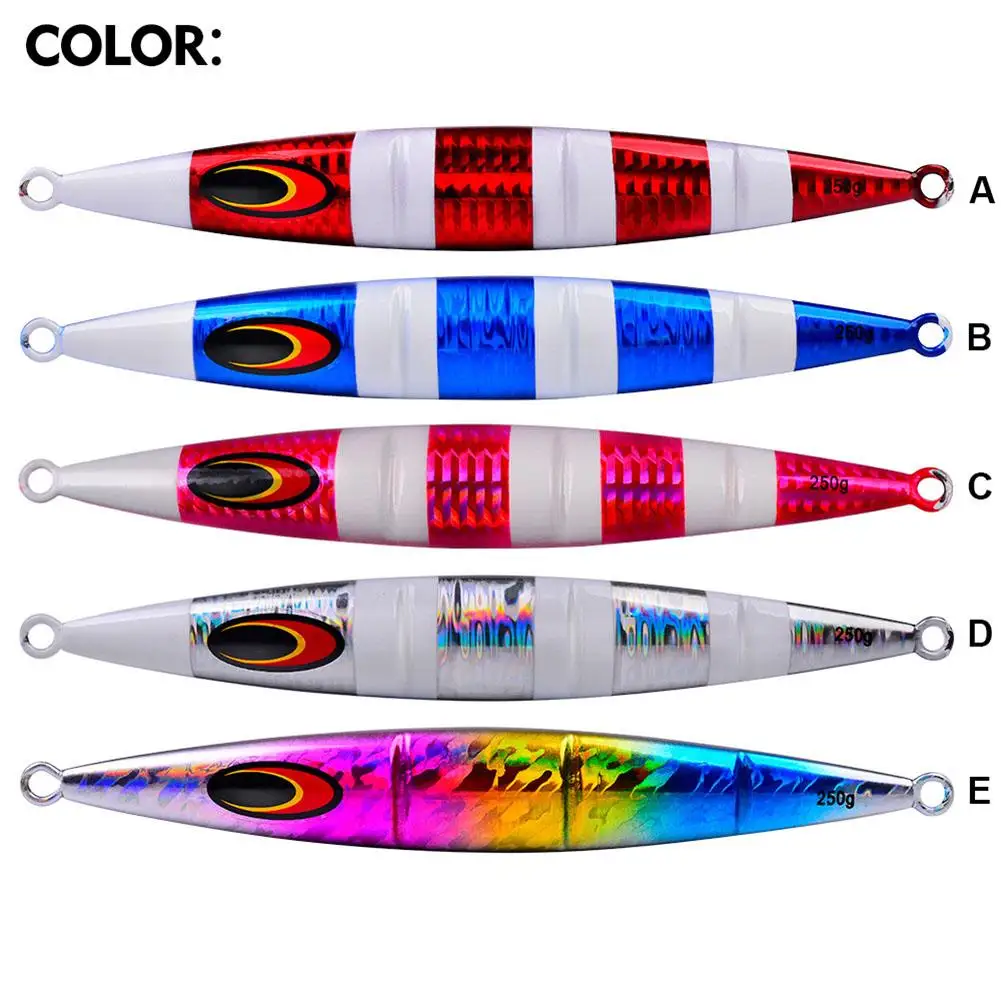 

Glow Fishing Jigs Saltwater Luminous Fishing Lure Hard Bait Sea Fishing Slow Flat Fall Jigging Pitching 100g/150g/200g