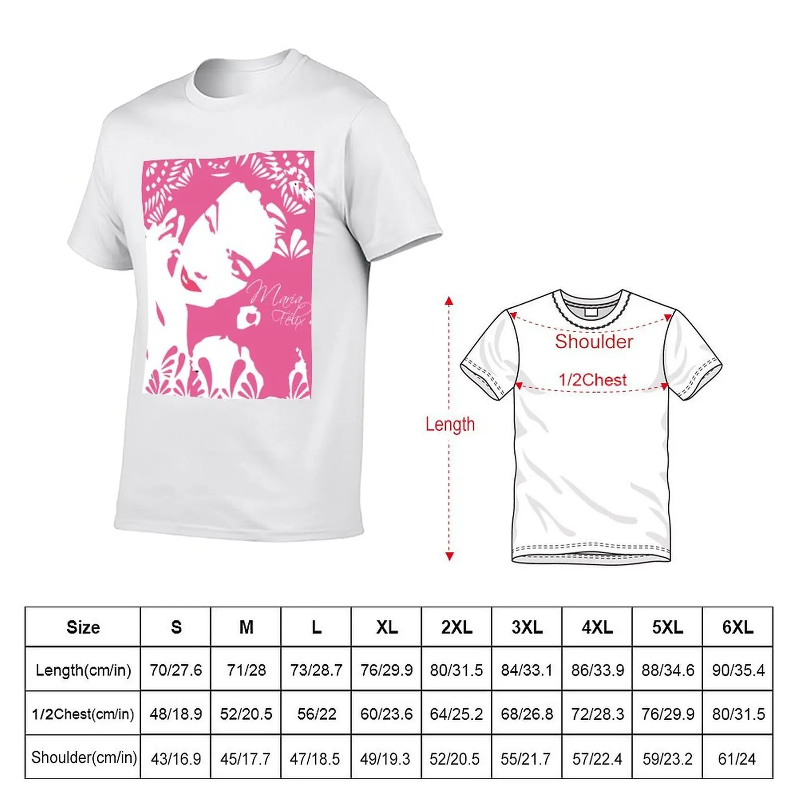 María Felix T-Shirt oversized quick drying anime shirts men