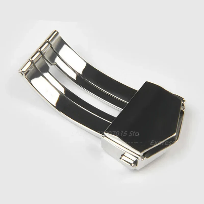 18mm 20mm Watch Buckle for TAG Heuer Calera Strap Stainless Steel Folding Clasp Double Button for Leather/silicone Watchband