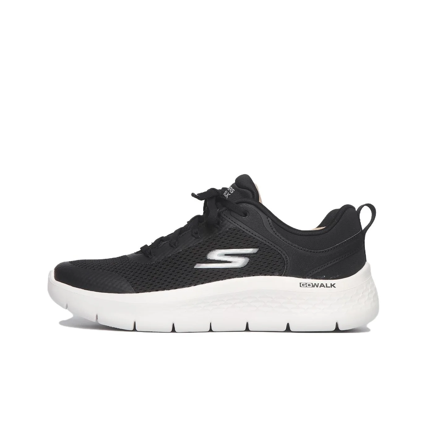 Skechers Go Walk Flex Comfortable Breathable Lightweight Low top Walking Shoes Women's Black 124817-BKW